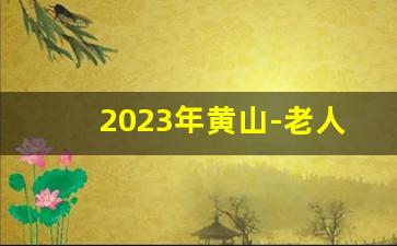 2023年黄山-老人游黄山最轻松路线