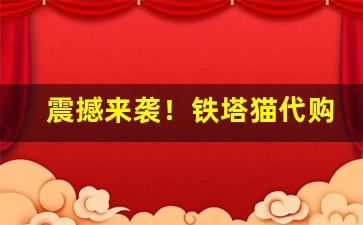 震撼来袭！铁塔猫代购免税店“啜英咀华”