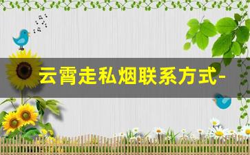 云霄走私烟联系方式-云霄县最新假烟犯罪嫌疑人