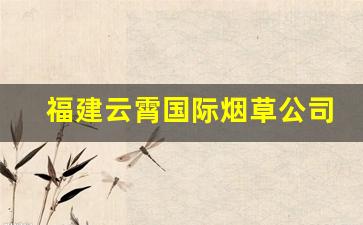 福建云霄国际烟草公司直销到付-云霄烟草最新消息