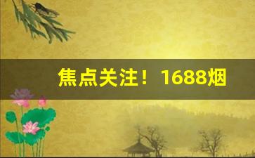 焦点关注！1688烟丝商城“粗心大意”