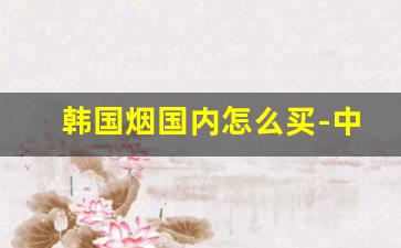 韩国烟国内怎么买-中国可以买到韩国烟吗