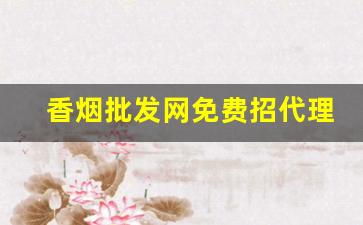 香烟批发网免费招代理-烟批发 供应商 同城