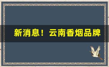 新消息！云南香烟品牌批发“勃然不悦”