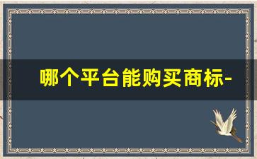 哪个平台能购买商标-出售商标去哪个平台