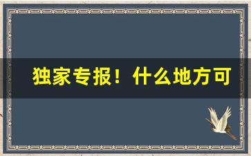 独家专报！什么地方可以买到免税烟“伯劳飞燕”