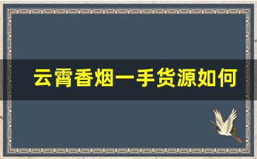 云霄香烟一手货源如何买