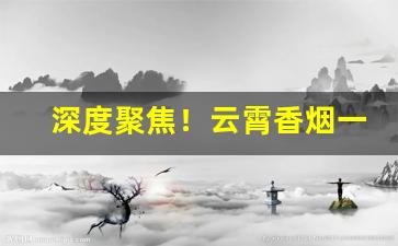 深度聚焦！云霄香烟一手货源购买“不可名状”