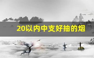 20以内中支好抽的烟-20元以内好抽的烟中支年轻人