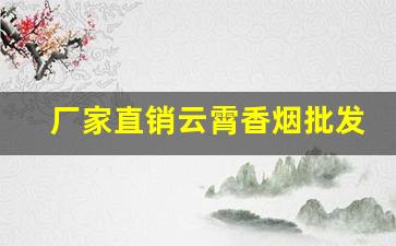 厂家直销云霄香烟批发-云霄烟厂家特惠