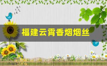 福建云霄香烟烟丝