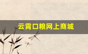 云霄口粮网上商城