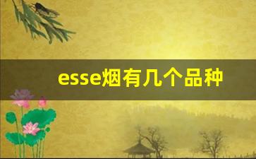 esse烟有几个品种-esse香烟价格表图细支