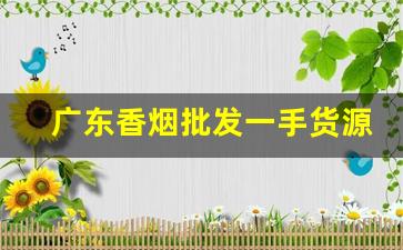 广东香烟批发一手货源总仓-香烟供货商在哪找