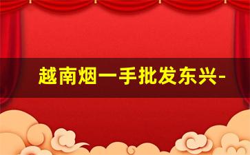 越南烟一手批发东兴-广西东兴市越南烟批发