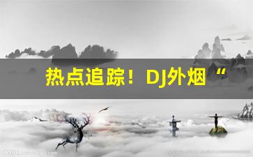 热点追踪！DJ外烟“单刀赴会”