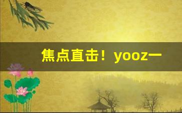 焦点直击！yooz一手货源批发“匆匆忙忙”