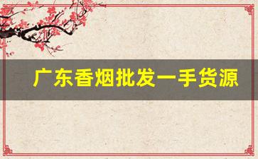广东香烟批发一手货源最新联系方式-广东香烟供货商