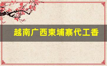 越南广西柬埔寨代工香烟货源-越南生产香烟的工厂