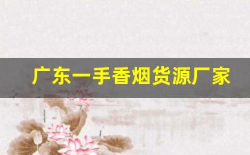 广东一手香烟货源厂家-广东本地烟批发供应商