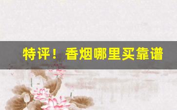 特评！香烟哪里买靠谱“臭不可闻”
