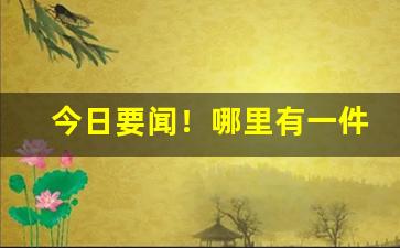 今日要闻！哪里有一件代发网站“舂容大雅”