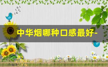 中华烟哪种口感最好-中华烟哪种最值得买