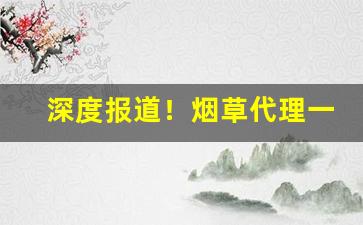 深度报道！烟草代理一手货源拿货网站“改换门楣”