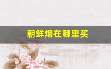 朝鲜烟在哪里买