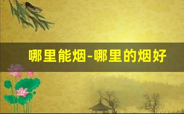 哪里能烟-哪里的烟好