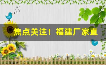 焦点关注！福建厂家直销小店“各言其志”
