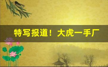 特写报道！大虎一手厂家微信烟“穿红着緑”