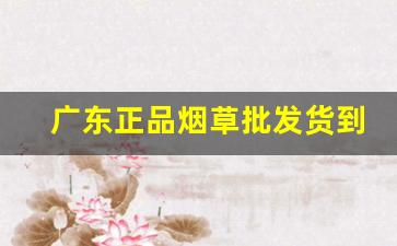 广东正品烟草批发货到付款-广东本地烟草品牌及价格